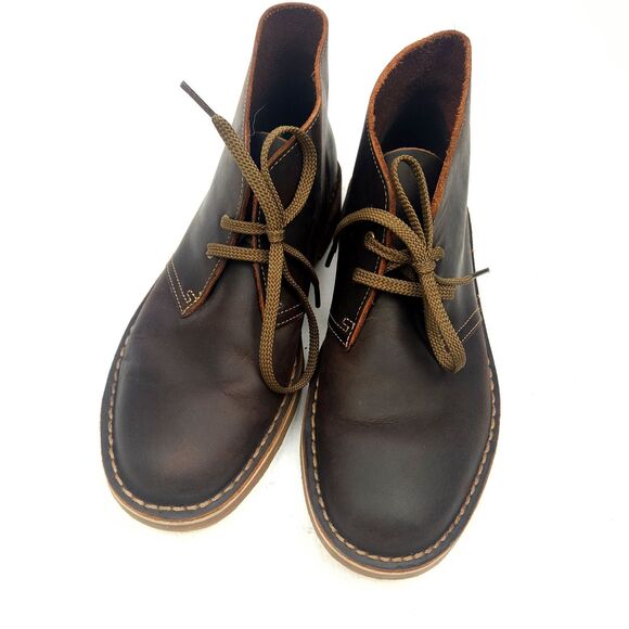 Clarks Bushacre 2 Desert Boots Mens 8 M Dark Brown Leather Chukka Lace-Up Casual main image 10